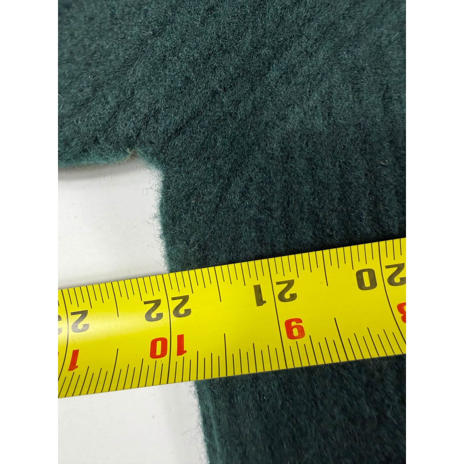 New Caron Callahan Wool V-Neck Sweater Dark Green Large — image 7 of 8